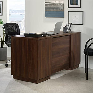 Sauder Worksense Palo Alto 60" Commercial Credenza - Spiced Mahogany Finish