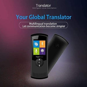 None Language Translator Device Two Way Translator 42 Languages Instant Voice Text Photo Translation Black