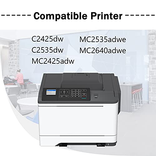 Compatible 3 Pack C241XK0 C2425 Black Extra High Yield Remanufactured Toner Cartridge Replacement for Lexmark C2425dw MC2640adwe C2535dw MC2425adw MC2535adwe Printer Ink Cartridge.