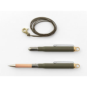 MIDORI BRASS BALLPOINT PEN OLIVE EDITION