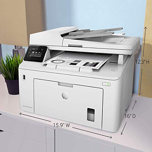 HP LaserJet Pro M227fdw All-in-One Wireless Laser Printer, Amazon Dash replenishment ready (G3Q75A), White, Large