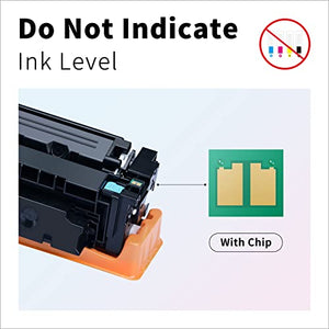 HIPAGE (with Chip) Remanufactured Toner Cartridge Replacement for HP 414X 414A W2020A W2021A W2022A W2023A for Color MFP M479fdw M454dw Printer (Black, Cyan, Magenta, Yellow, 4 Pack)