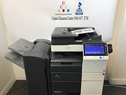 Konica Minolta Bizhub 454e Black & White Copier Printer Scanner Fax Finisher (Certified Refurbished)