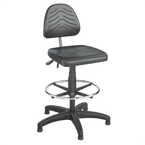 Safco Products Taskmaster Deluxe Workbench Chair, Black Saf5113