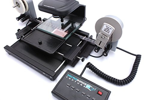 Micro-Image Capture 9M Motorized Microfilm Reader Scanner with 7-54X Lens, Universal Motorized Roll Film, Software & Warranty