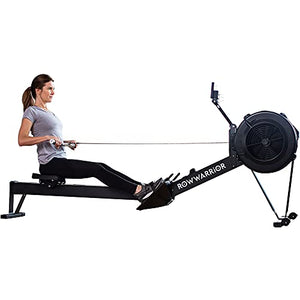 RowWarrior Fitness Rowing Machine – Rower Exercise Equipment for Gym and Home Use – Fitness and Cardio Trainer for Total Body Workout – Real Time Data Display – Stamina and Endurance Workout