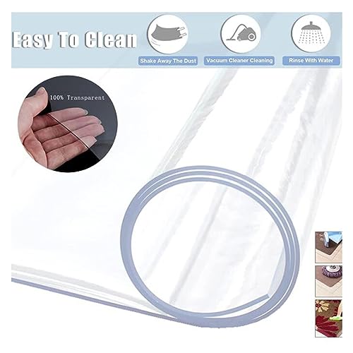 HOBBOY Clear PVC Hard-Floor Chair Mat - Multiple Sizes