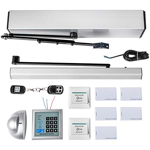 Happybuy Automatic Door Opener 110-240V, Handicap Door Opener 22 Lbs, Automatic Swing Door Opener 50 W Swing Door Opener 120 Degrees Adjustable Aluminum Alloy and Stainless Steel Electric Door Opener