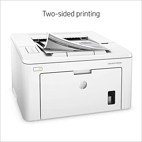 HP Laserjet Pro M203dw Wireless Laser Printer, Compatible with Alexa (G3Q47A)， Print Scan Copy Fax，Auto 2-Sided Printing，Ahaghug Printer Cable.