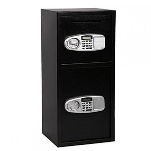 FDW Double Door Cash Office Security Lock Digital Safe Depository Drop Box