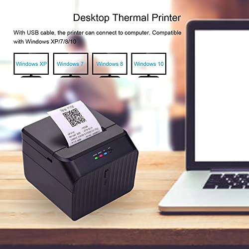 Desktop 58mm Thermal Receipt Printer Wired Barcode Printer USB BT Connection ESC/POS Command