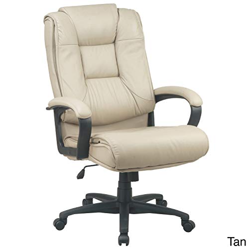 Office Star EX5162 Deluxe High Back Executive Leather Chair