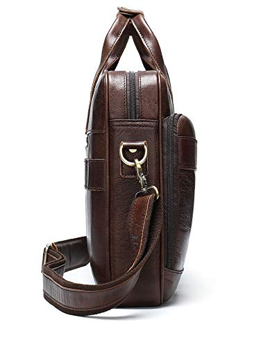 CHNOOI Watch Box Business Men Briefcase Laptop Bag Leather Men Messenger Bag Leather Leather Work/Office Bag Men Briefcase Men