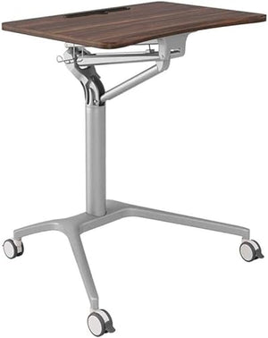 GaRcan Pneumatic Height Adjustable Sit-Stand Mobile Laptop Computer Desk Cart