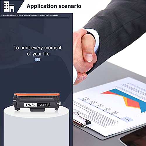 5 Pack Black TN-760 Compatible High Yield Toner Cartridge Replacement for Brother TN760 MFC-L2710DW L2750DW L2750DWXL HL-L2350DW L2370DW/DWXL L2390DW L2395DW Printer Toner Cartridge,Sold by JETACOLOR.