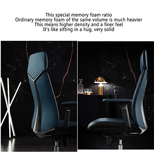 CYXI Office Chair, Adjustable Swivel Executive Boss Chair - Blue