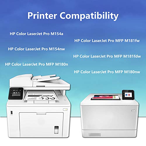 11 Pack (5BK+2C+2M+2Y) 204A|CF510A CF511A CF512A CF513A Toner Cartridge Replacement for HP Color Pro M154a, M154nw, MFP M180n, MFP M181fw, MFP M181fdw, MFP M180nw Printer,Sold by AlToner