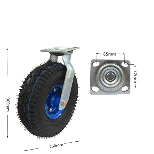 TekniS 8-Piece Universal Wheel Casters - Small, Labor-Saving, Anti-Rust, Wear-Resistant - Ideal for Trolleys, Furniture, Shelves, Workbenches