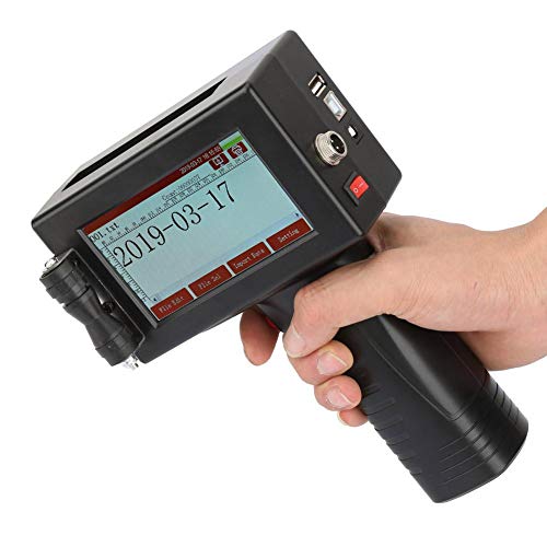 Handheld Inkjet Printer 300DPI with Touch Screen, Date QR Code Label Logo Trademark Printing Machine