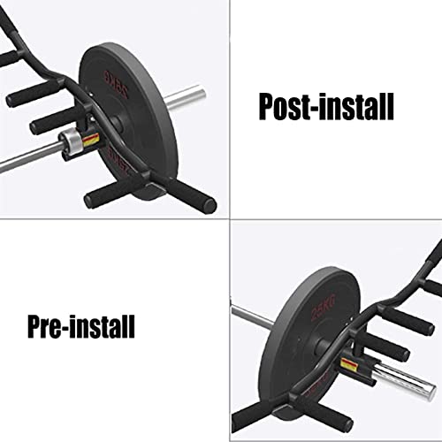 XIAOER Multi Grip Foam Barbell Handle, Steel T Bar Row Platform for Weight Lifting T Bar Rows Press Swing Squats Strength Training Equipment