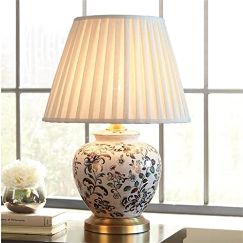 European Ceramic Dimmer LED Desk Lamp (Dimmable Switch, 55X38cm)