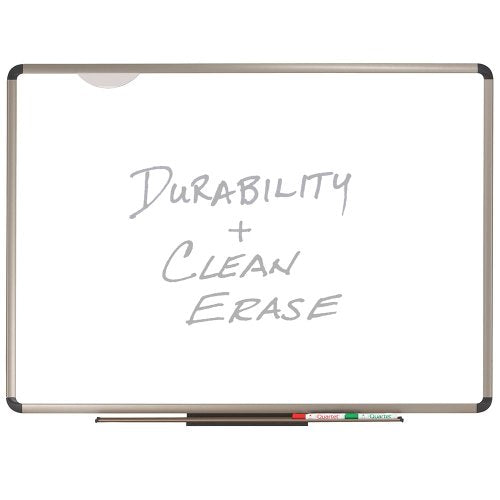 Quartet P567T Quartet Euro Frame Dry-Erase Board, Porcelain/Steel, 72x48, WE/Aluminum Frame