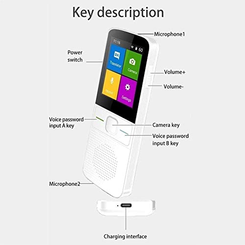 Language Translator Device Portable Instant Translator - WiFi/Hotspot/Offline - 137 Languages - Office Travel Abroad Learning