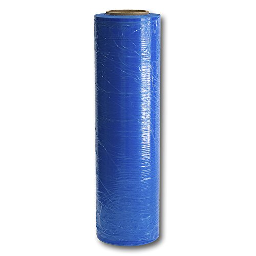 Armor Protective Packaging PVCISF80GB181500 Poly VCI Stretch Film Prevents Rust, Corrosion on Ferrous and Non-Ferrous Metal, 18" X 1500' Hand Film, Blue (Pack of 4)