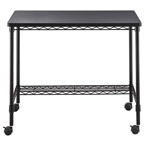 Safco Products Home Office Computer Wire Desk, Steel Frame, Black