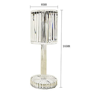 None LED Night Light Desk Lamp Touch Sensor Crystal Table Lamp (White/Yellow)