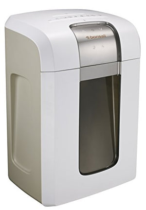 Bonsaii Paper Shredder, Super Micro Cut (1/26 by 5/21 inches) with 7.9 Gallons Wasterbasket, 240 Minutes Continuous Shredding, 5 Sheets, White (5S30)