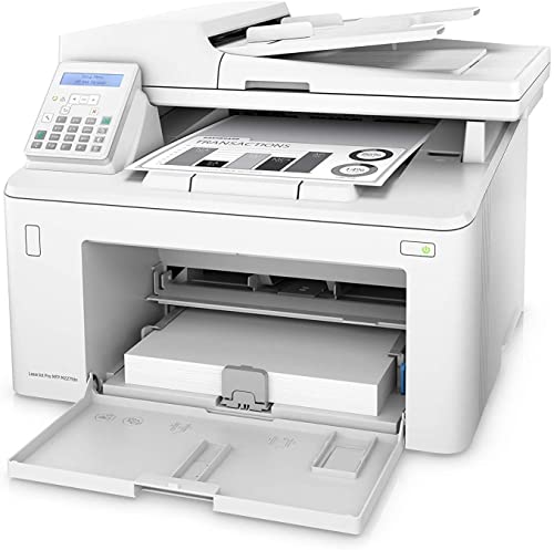 HP Laserjet Pro M227fdn Monochrome All in One Laser Printer, Auto 2-Sided Printing, Mobile Wireless Print, Copy&Fax&Print&Scan, 2" LCD Display, 1200 x 1200 DPI, 30ppm, Ethernet, with Printer Cable