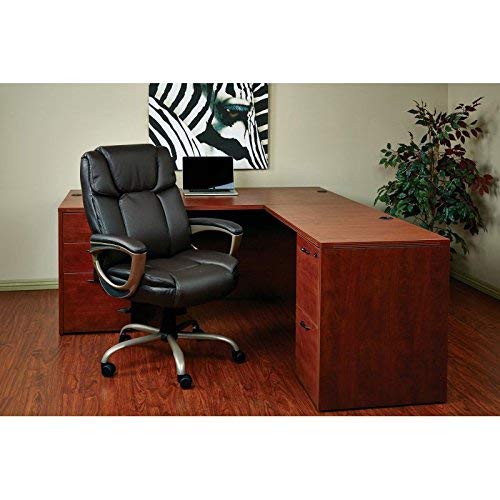 Office Star Executive Big Man's Chair with Eco Leather Seat and Back, Espresso