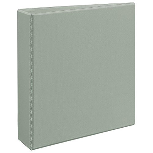 Avery Heavy-Duty Nonstick View Binder, 2" One Touch Slant Rings, 500-Sheet Capacity, DuraHinge, Shadow Gray (05503)