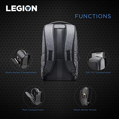 Lenovo Legion 5 Gaming Laptop, 15.6" FHD Display, Phantom Blue & Legion Recon 15.6 inch Gaming Backpack, Sleek, Modern, Lightweight, Water-Repellent Front Panel