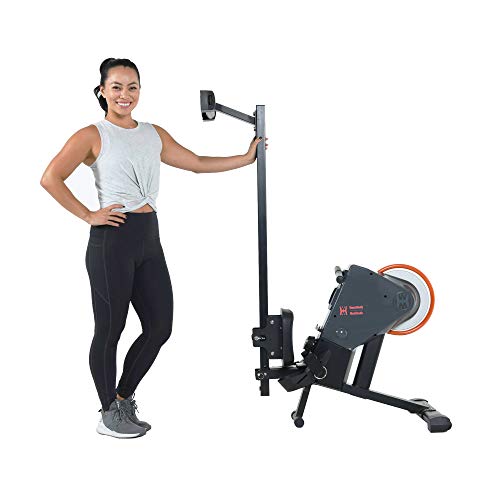 Women’s Health Men’s Health Bluetooth Rower Rowing Machine with 6 Month Free MyCloudFitness App, Black (1638)