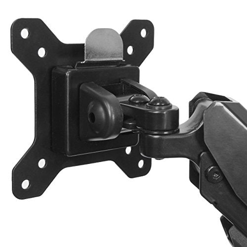 StarTech.com Desk Mount Dual Monitor Arm - Adjustable - Supports Monitors 12” to 30” - Full Motion VESA Mount Double Monitor Arm - Desk Clamp - Black (ARMSLIMDUO)