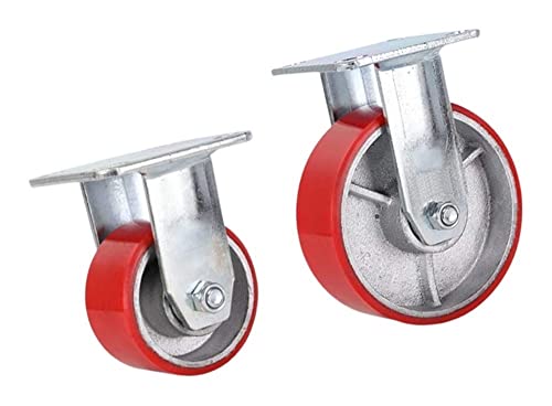 ROLTIN Industrial Castor Wheels 2 Pcs - Heavy Duty 360° Swivel Furniture Casters, 800Kg Load Capacity