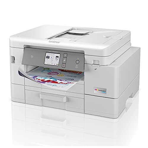 Brother MFC-J4535D INKvestment Tank Wireless Color Inkjet All-in-One Printer - Print Copy Scan Fax - 20 ppm, 4800 x 1200 dpi, 8.5" x 14" Legal, Auto Duplex Printing, 20-sheet ADF, BROAGE Printer Cable