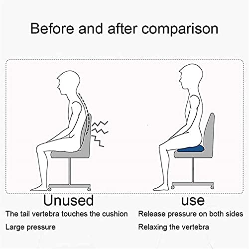 GIENEX Enhanced Seat Cushion - Orthopedic Memory Coccyx Cushion for Tailbone Pain