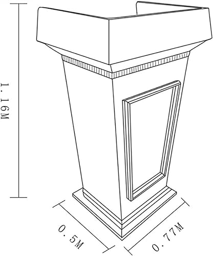 SMuCkS Wood Lectern Podium Stand-up Pulpit Commercial Speaking School Church