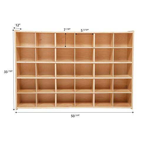 Contender C16039 30 Cubby Wooden Storage Unit - RTA