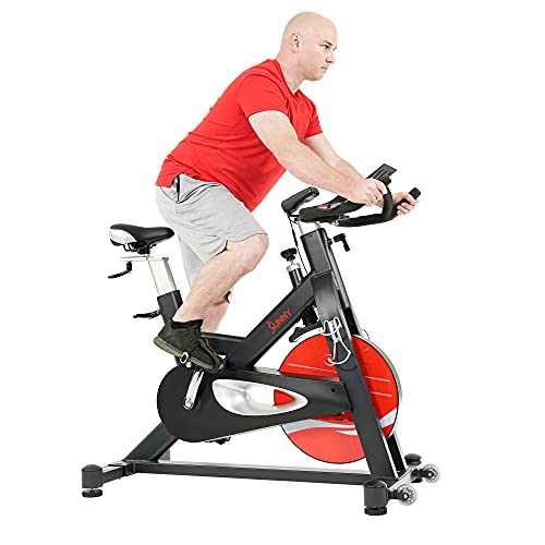 Sunny Health & Fitness Evolution Pro II Magnetic Indoor Cycle Exercise Bike with Device Mount and Performance Display -SF-B1986