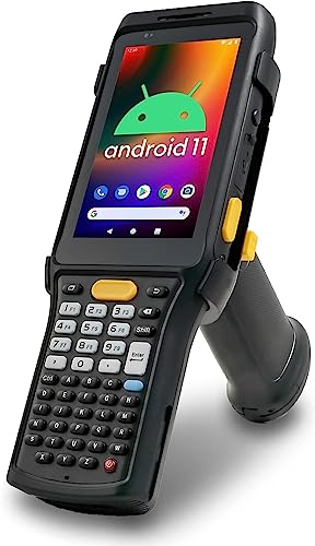 Chainway C61 Wireless Android Barcode Scanner Handheld with Pistol Grip, Zebra 2D/1D/QR Code Reader, Android 11, Google Play, Vivid Screen, WiFi - Warehouse Inventory Scanning