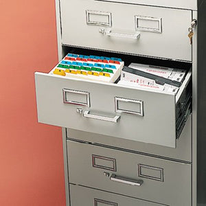 TNNCF758PY - Tennsco Seven-Drawer Multimedia Cabinet For 5 x 8 Cards