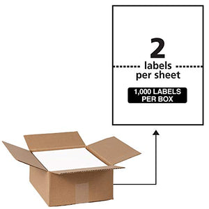 Avery WeatherProof Mailing Labels,TrueBlock Technology, Laser Printers, 5-1/2" x 8-1/2", Bulk Pack of 1,000 Labels (95526)
