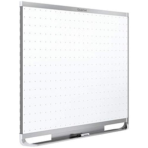 Quartet Magnetic Whiteboard, White Board, Dry Erase Board, 4' x 3', Silver Aluminum Frame, Prestige 2 Total Erase (TEM544A)