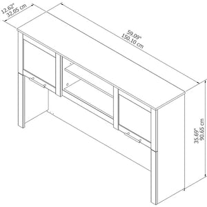 Maykoosh Victorian Elegance 60" W Desk Hutch