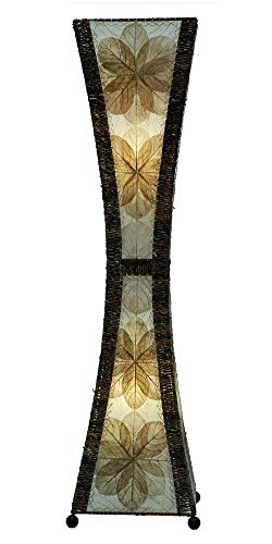 Eangee Hour Glass Natural Large Tower Floor Lamp