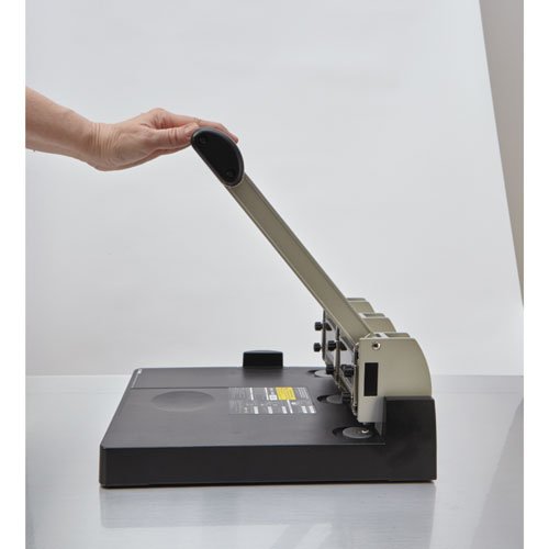 CARL, XHC-150N, Heavy Duty 3-Hole Paper Punch, 150 sheet capacity.,Black and Silver